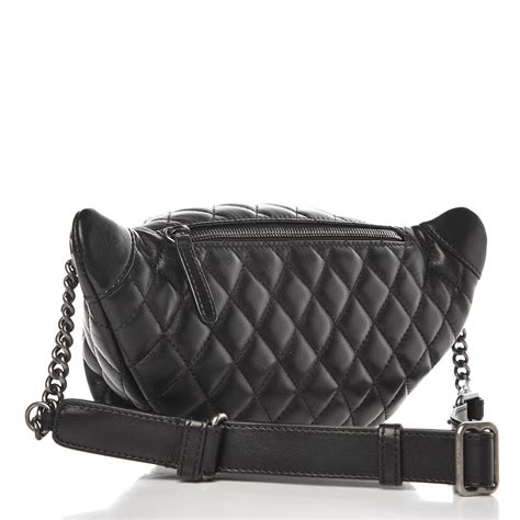 chanel fanny pack black